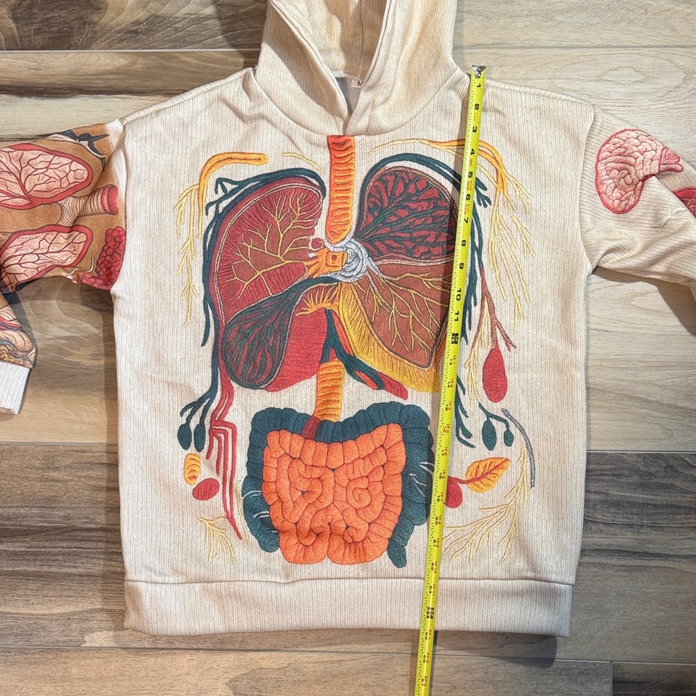 Anatomy Hoodie Medium – Medical Student Sweatshirt, Healthcare Gift - Picture 9 of 12